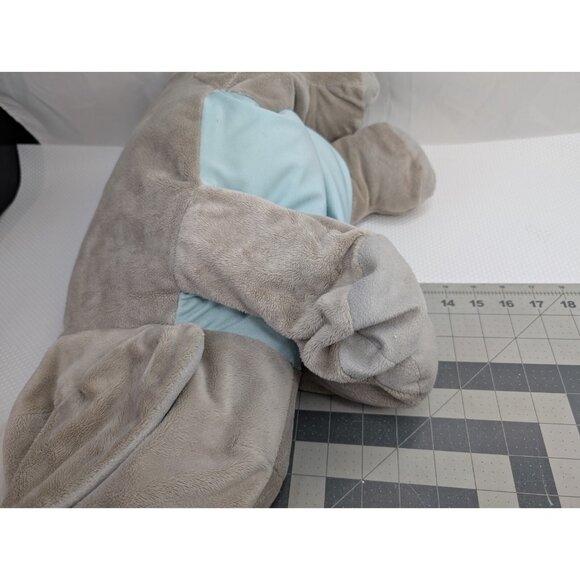 Jay At Play Elephant Plush Microbead Pillow Gray About 26 Inch Long Stuffed - Picture 15 of 15
